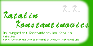 katalin konstantinovics business card